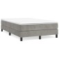 Giroletto a Molle Grigio Chiaro 120x200 cm in Velluto Giroletto a Molle Grigio Chiaro 120x200 cm in Velluto