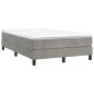 Giroletto a Molle Grigio Chiaro 120x200 cm in Velluto Giroletto a Molle Grigio Chiaro 120x200 cm in Velluto