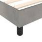 Giroletto a Molle Grigio Chiaro 120x200 cm in Velluto Giroletto a Molle Grigio Chiaro 120x200 cm in Velluto