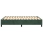 vidaXL Giroletto senza Materasso Verde Scuro 140x200 cm in Velluto vidaXL Giroletto senza Materasso Verde Scuro 140x200 cm in Velluto