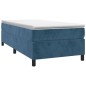 vidaXL Giroletto senza Materasso Blu Scuro 90x200 cm in Velluto vidaXL Giroletto senza Materasso Blu Scuro 90x200 cm in Velluto