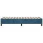 vidaXL Giroletto senza Materasso Blu Scuro 90x200 cm in Velluto vidaXL Giroletto senza Materasso Blu Scuro 90x200 cm in Velluto