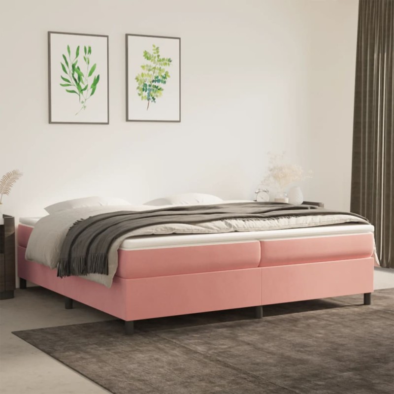 vidaXL Giroletto Rosa 200x200 cm in Velluto vidaXL Giroletto Rosa 200x200 cm in Velluto