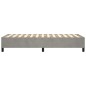 vidaXL Giroletto senza Materasso Grigio Chiaro 100x200 cm Velluto vidaXL Giroletto senza Materasso Grigio Chiaro 100x200 cm Velluto