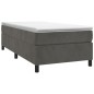 vidaXL Giroletto senza Materasso Grigio Scuro 80x200 cm Velluto vidaXL Giroletto senza Materasso Grigio Scuro 80x200 cm Velluto