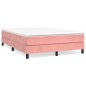 Giroletto a Molle Rosa 140x190 cm in Velluto Giroletto a Molle Rosa 140x190 cm in Velluto