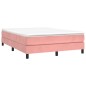 Giroletto a Molle Rosa 140x190 cm in Velluto Giroletto a Molle Rosa 140x190 cm in Velluto