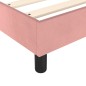 Giroletto a Molle Rosa 140x190 cm in Velluto Giroletto a Molle Rosa 140x190 cm in Velluto