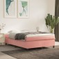 Giroletto a Molle Rosa 140x200 cm in Velluto Giroletto a Molle Rosa 140x200 cm in Velluto