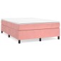 Giroletto a Molle Rosa 140x200 cm in Velluto Giroletto a Molle Rosa 140x200 cm in Velluto
