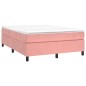 Giroletto a Molle Rosa 140x200 cm in Velluto Giroletto a Molle Rosa 140x200 cm in Velluto