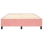 Giroletto a Molle Rosa 140x200 cm in Velluto Giroletto a Molle Rosa 140x200 cm in Velluto