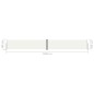 vidaXL Tenda da Sole Laterale Retrattile Crema 160x1200 cm