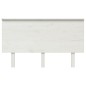 Testiera per Letto Bianca 184x6x82,5 cm Legno Massello di Pino Testiera per Letto Bianca 184x6x82,5 cm Legno Massello di Pino