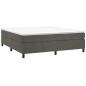 Giroletto a Molle Grigio Scuro 200x200 cm in Velluto Giroletto a Molle Grigio Scuro 200x200 cm in Velluto