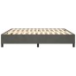 Giroletto a Molle Grigio Scuro 200x200 cm in Velluto Giroletto a Molle Grigio Scuro 200x200 cm in Velluto