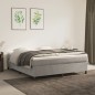 Giroletto a Molle Grigio Chiaro 180x200 cm in Velluto Giroletto a Molle Grigio Chiaro 180x200 cm in Velluto