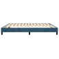 Giroletto a Molle Blu Scuro 160x200 cm in Velluto Giroletto a Molle Blu Scuro 160x200 cm in Velluto