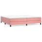 Giroletto a Molle Rosa 200x200 cm in Velluto Giroletto a Molle Rosa 200x200 cm in Velluto