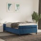 vidaXL Giroletto senza Materasso Blu Scuro 120x200 cm in Velluto vidaXL Giroletto senza Materasso Blu Scuro 120x200 cm in Velluto