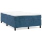 vidaXL Giroletto senza Materasso Blu Scuro 120x200 cm in Velluto vidaXL Giroletto senza Materasso Blu Scuro 120x200 cm in Velluto
