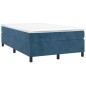 vidaXL Giroletto senza Materasso Blu Scuro 120x200 cm in Velluto vidaXL Giroletto senza Materasso Blu Scuro 120x200 cm in Velluto
