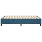 vidaXL Giroletto senza Materasso Blu Scuro 120x200 cm in Velluto vidaXL Giroletto senza Materasso Blu Scuro 120x200 cm in Velluto