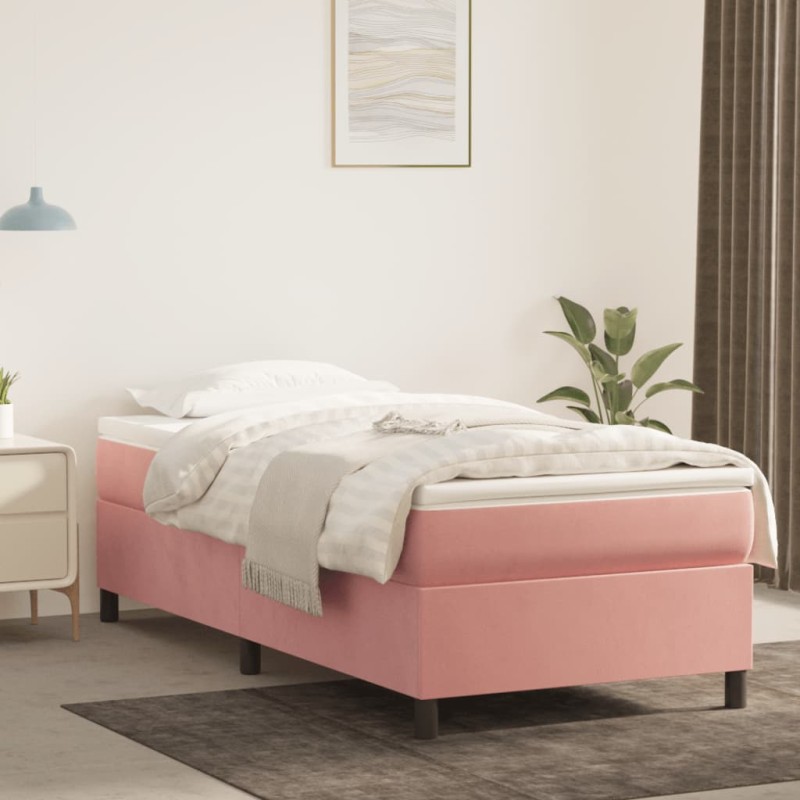 vidaXL Giroletto Rosa 90x200 cm in Velluto vidaXL Giroletto Rosa 90x200 cm in Velluto