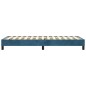 Giroletto a Molle Blu Scuro 80x200 cm in Velluto Giroletto a Molle Blu Scuro 80x200 cm in Velluto