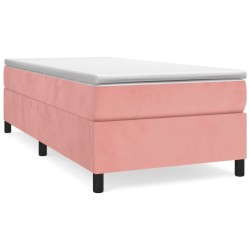 Giroletto a Molle Rosa 90x190 cm in Velluto