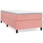 Giroletto a Molle Rosa 90x190 cm in Velluto Giroletto a Molle Rosa 90x190 cm in Velluto