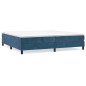 Giroletto a Molle Blu Scuro 200x200 cm in Velluto Giroletto a Molle Blu Scuro 200x200 cm in Velluto