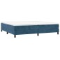 Giroletto a Molle Blu Scuro 200x200 cm in Velluto Giroletto a Molle Blu Scuro 200x200 cm in Velluto