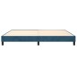 Giroletto a Molle Blu Scuro 200x200 cm in Velluto Giroletto a Molle Blu Scuro 200x200 cm in Velluto