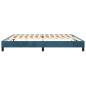Giroletto a Molle Blu Scuro 200x200 cm in Velluto Giroletto a Molle Blu Scuro 200x200 cm in Velluto