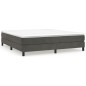 Giroletto a Molle Grigio Scuro 160x200 cm in Velluto Giroletto a Molle Grigio Scuro 160x200 cm in Velluto