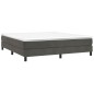 Giroletto a Molle Grigio Scuro 160x200 cm in Velluto Giroletto a Molle Grigio Scuro 160x200 cm in Velluto