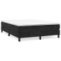 Giroletto a Molle Nero 140x190 cm in Tessuto Giroletto a Molle Nero 140x190 cm in Tessuto