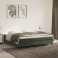 vidaXL Giroletto senza Materasso Verde Scuro 180x200 cm in Velluto vidaXL Giroletto senza Materasso Verde Scuro 180x200 cm in Velluto