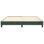 vidaXL Giroletto senza Materasso Verde Scuro 180x200 cm in Velluto vidaXL Giroletto senza Materasso Verde Scuro 180x200 cm in Velluto