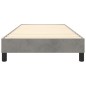 Giroletto a Molle Grigio Chiaro 100x200 cm in Velluto