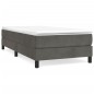 Giroletto a Molle Grigio Scuro 90x190 cm in Velluto Giroletto a Molle Grigio Scuro 90x190 cm in Velluto