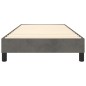 Giroletto a Molle Grigio Scuro 90x190 cm in Velluto Giroletto a Molle Grigio Scuro 90x190 cm in Velluto