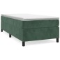 vidaXL Giroletto senza Materasso Verde Scuro 90x200 cm in Velluto vidaXL Giroletto senza Materasso Verde Scuro 90x200 cm in Velluto