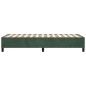 vidaXL Giroletto senza Materasso Verde Scuro 90x200 cm in Velluto vidaXL Giroletto senza Materasso Verde Scuro 90x200 cm in Velluto