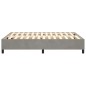 Giroletto a Molle Grigio Chiaro 140x190 cm in Velluto Giroletto a Molle Grigio Chiaro 140x190 cm in Velluto