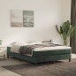 Giroletto a Molle Verde Scuro 140x190 cm in Velluto Giroletto a Molle Verde Scuro 140x190 cm in Velluto