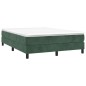 Giroletto a Molle Verde Scuro 140x190 cm in Velluto Giroletto a Molle Verde Scuro 140x190 cm in Velluto