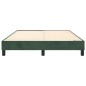 Giroletto a Molle Verde Scuro 140x190 cm in Velluto Giroletto a Molle Verde Scuro 140x190 cm in Velluto