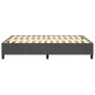 vidaXL Giroletto senza Materasso Grigio Scuro 140x190 cm Velluto